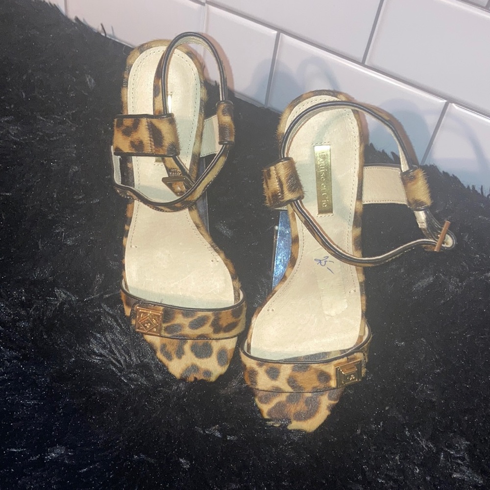 Louise et Cie Animal Print Sandals